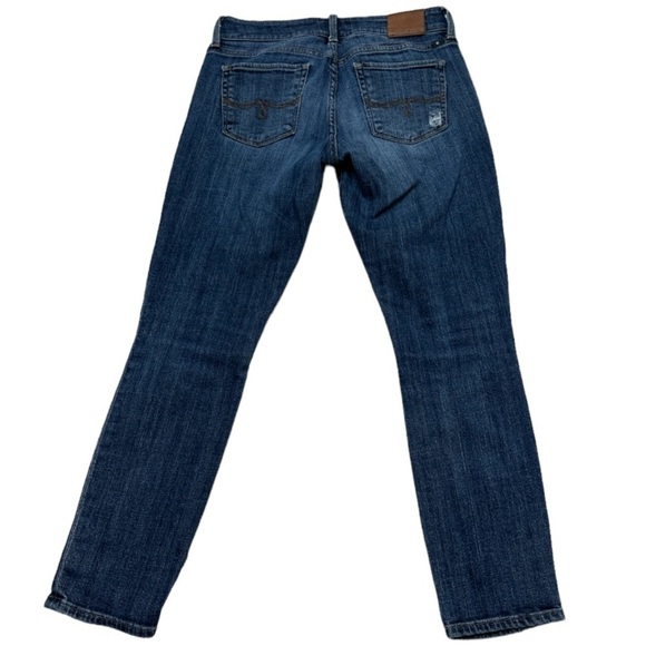 Lucky Brand Lolita Capri Distressed w/ Patches Sewn In Fading & Whiskering 0/25 - Picture 2 of 13